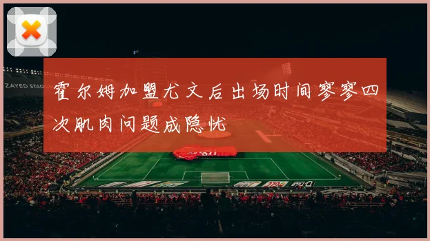 霍尔姆加盟尤文后出场时间寥寥四次肌肉问题成隐忧